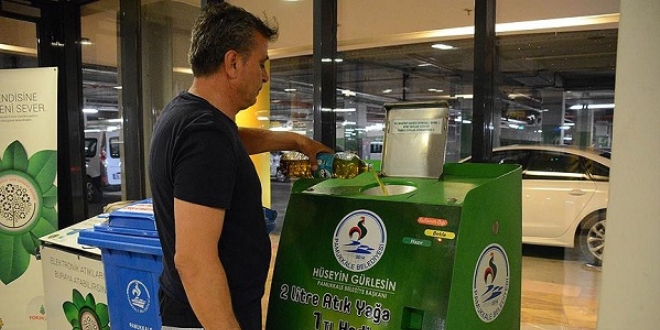 Atık yağ karşılığı kedi köpek maması