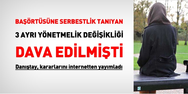 Danıştay, başörtüsüne dair 3 kararı internet sitesinde yayımladı