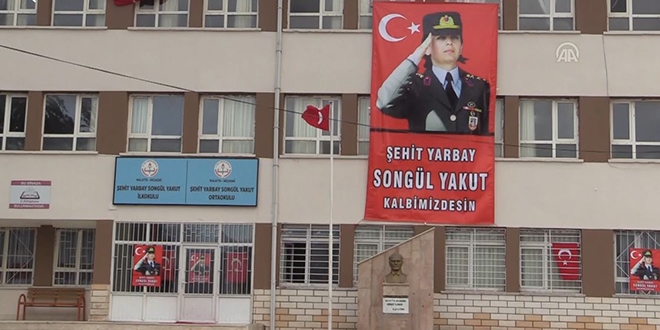 Şehit Yarbay'ın adı kütüphaneye verildi