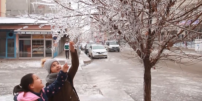 Doğuda kar hem çile hem güzellik getirdi