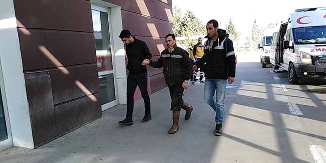 Üzerine dalgıç pompası düşen işçi yaralandı