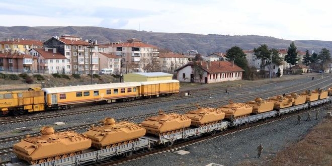 Askeri birlikler Fırat'ın doğusu için sınıra sevk edildi