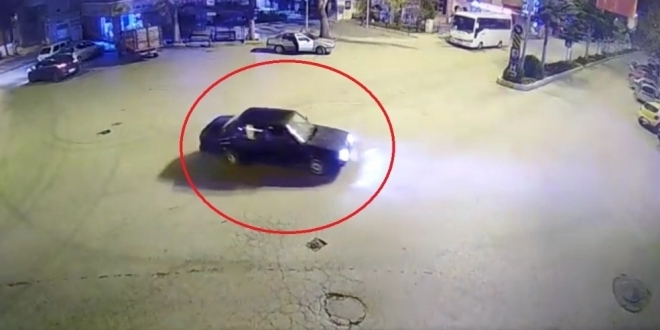 Drift yaptı, 8 bin lira ceza yedi