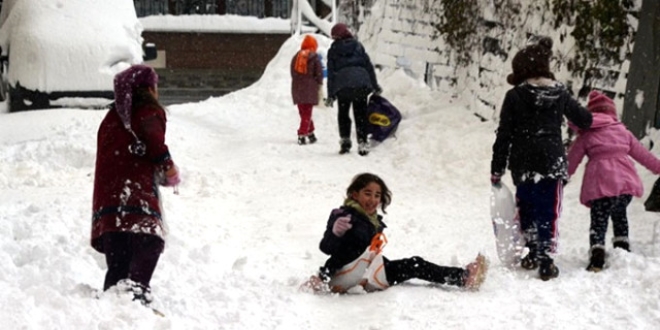 orum ve Kastamonu'da eitime kar engeli