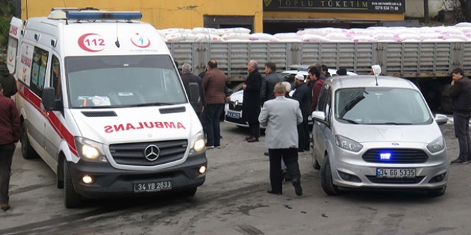 Un fabrikası önünde feci ölüm!