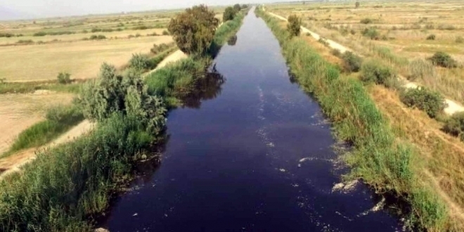 Tekirdağ'da atık su akıtılan dereden numune alındı