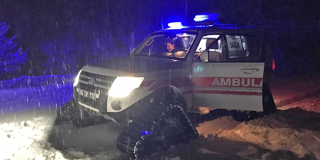 Sağlık ekipleri hamile kadın için seferber oldu