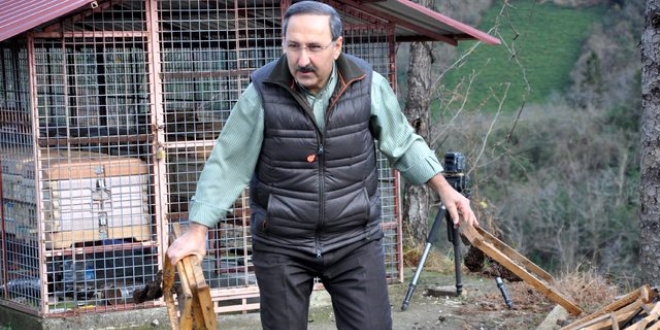 Ziraat mühendisinin başı ayılarla dertte