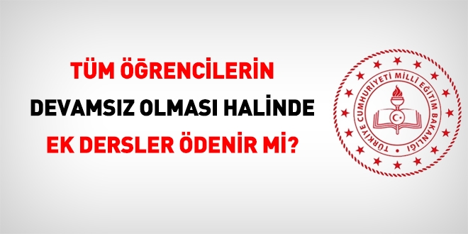 Tüm öğrencilerin devamsız olması halinde ek ders ödenir mi?