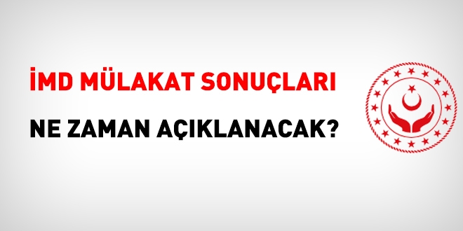 Ne zaman aklanacak MD mlakat sonular?