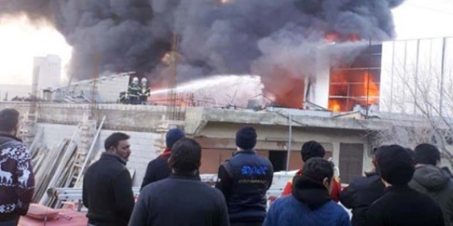 Gaziantep'te tutkal imalathanesinde yangın: 2'si ağır 5 yaralı