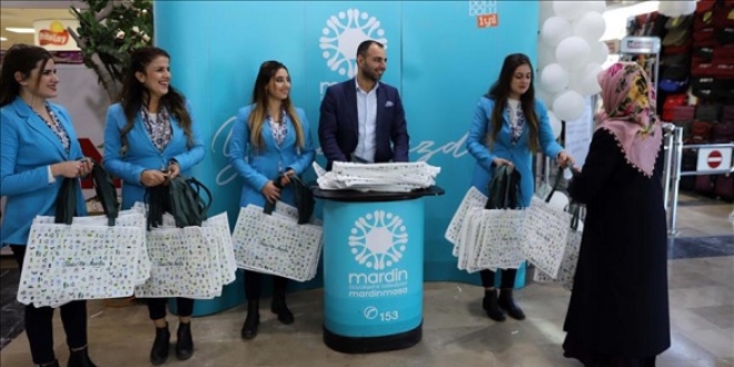 Mardin Büyükşehir Belediyesinden 200 bin bez torba