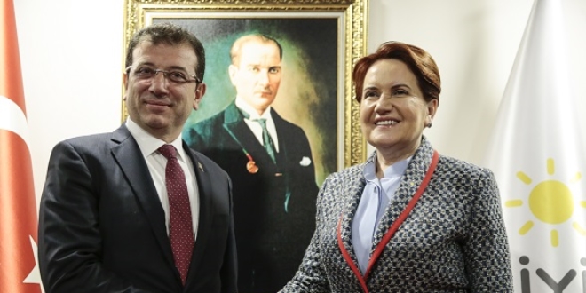 Akşener, İmamoğlu'nu kabul etti