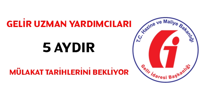 Gelir uzman yardımcıları 5 aydır mülakat tarihlerini bekliyor