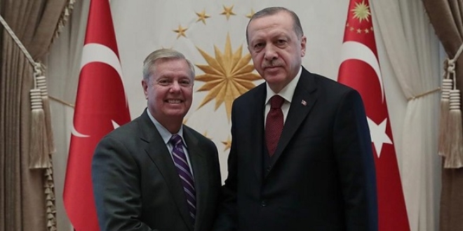 Cumhurbaşkanı Erdoğan, ABD'li senatör Graham'ı kabul etti