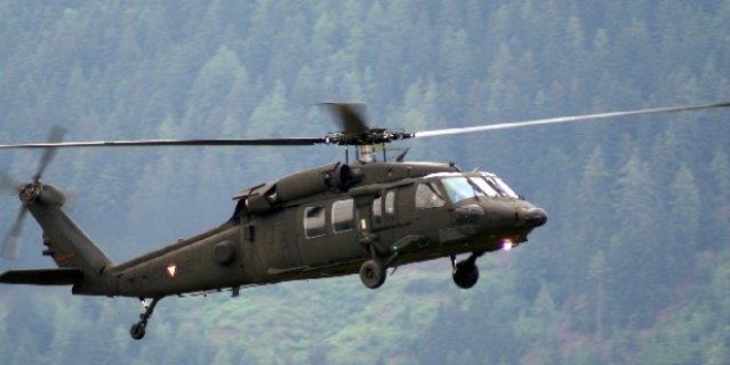Askeri helikopter Çorum'da zorunlu iniş yaptı