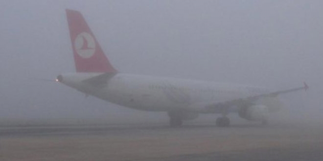 Kastamonu'da hava ulaşımına sis engeli