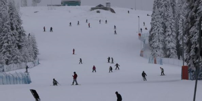 Kop Dağı'nda tatil yoğunluğu