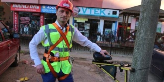 Elektrik direklerine tırmanmak artık çok kolay