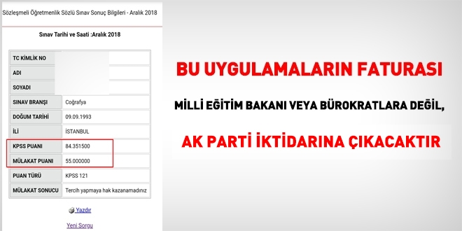 Mülakatta düşük puan verilen öğretmen adayları dava dahi açamıyorlar