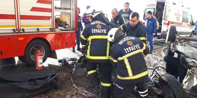 Nevşehir'de trafik kazası: 1'i muhtar, 2 ölü, 4 yaralı