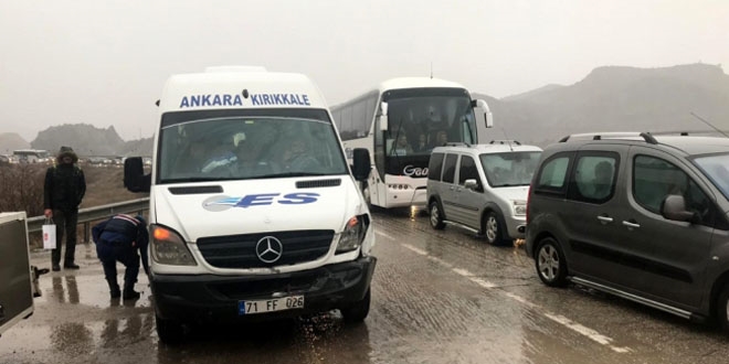 Krkkale'de trafik kazalar: 8 yaral