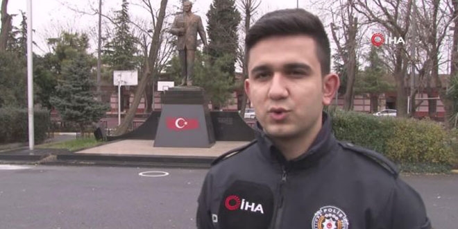 Boğulmak üzere olan genç kızı kurtaran polis konuştu