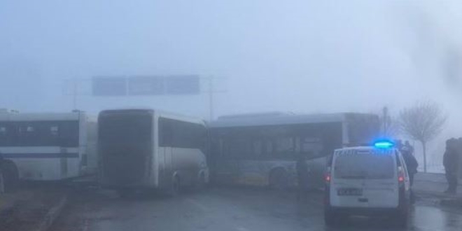 Konya'da zincirleme kaza: 1 kişi hayatını kaybetti, çok sayıda yaralı