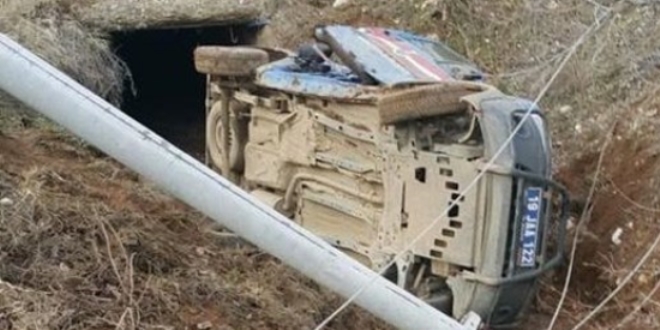 Çorum'da askeri araç devrildi: 3 yaralı