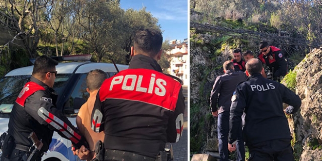 Mula'da iren saldr! Polis ormanda yakalad