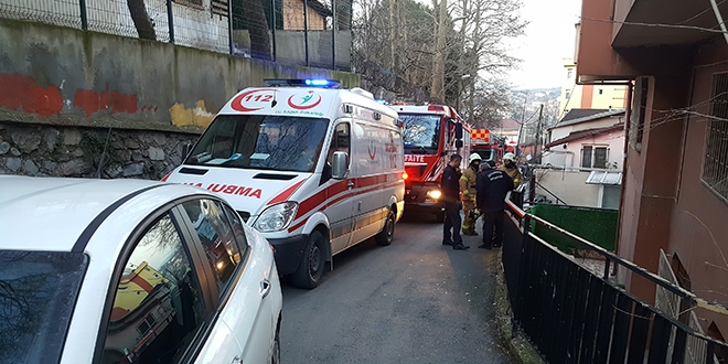Sarıyer'deki Kore Okulu'nda yangın paniği