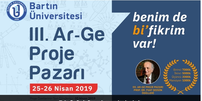 Bartın Üniversitesi, Ar-Ge Proje Pazarı için başvuru almaya başladı