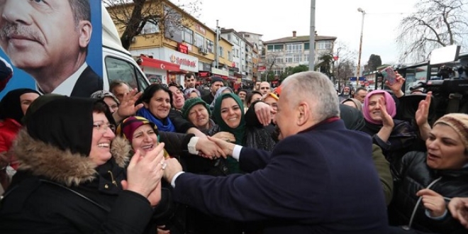 Yıldırım, Beykoz'da vatandaşlarla buluştu
