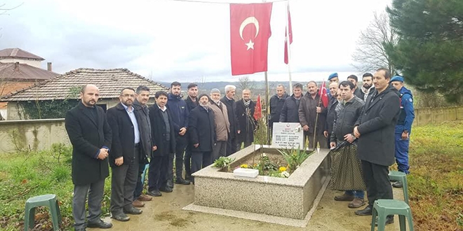 El Bab şehidi mezarı başında anıldı