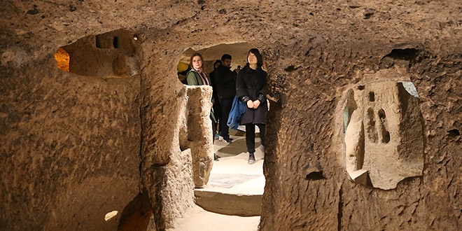 Kapadokya'da 1 milyonu aşkın turist yer altını gezdi