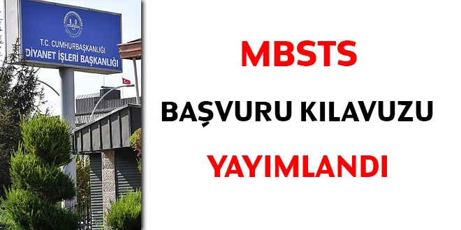 MBSTS başvuru kılavuzu yayımlandı