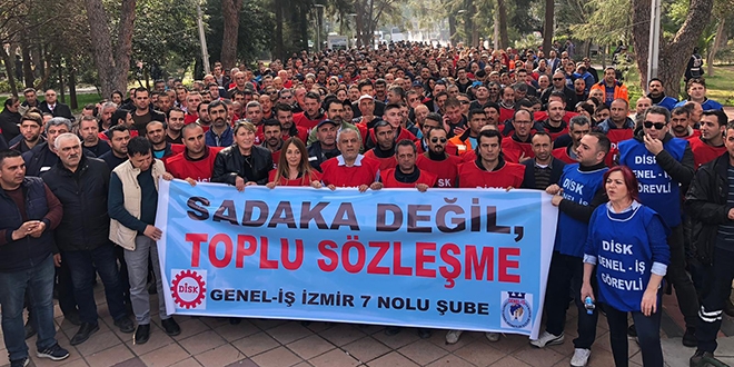 Bornova Belediyesi işçilerinden grev kararı