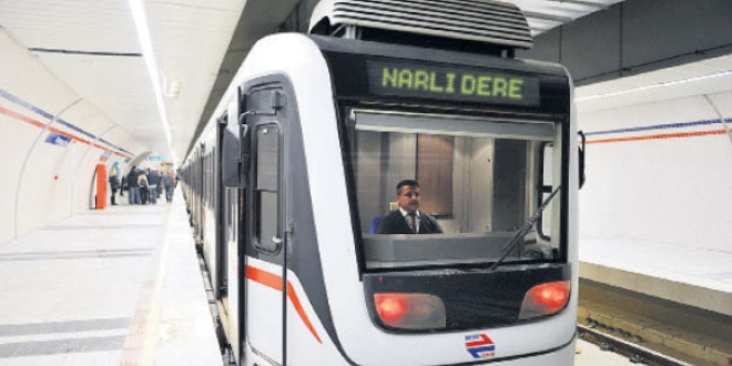 Narlıdere Metrosu'nda 'ilk ışık' göründü