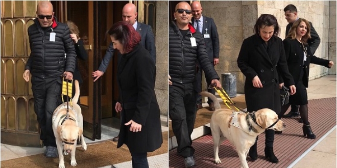 Terör gazisinin 'Bobby' ile Meclis turu