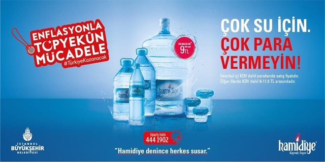 Hamidiye'den su fiyatlarını dengeleyecek kampanya