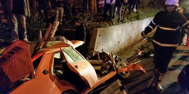 Ordu'da trafik kazası: 1 ölü, 2 yaralı