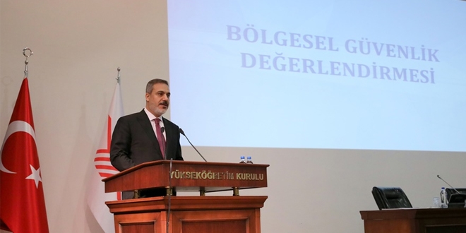 Hakan Fidan, tüm rektörlere konferans verdi