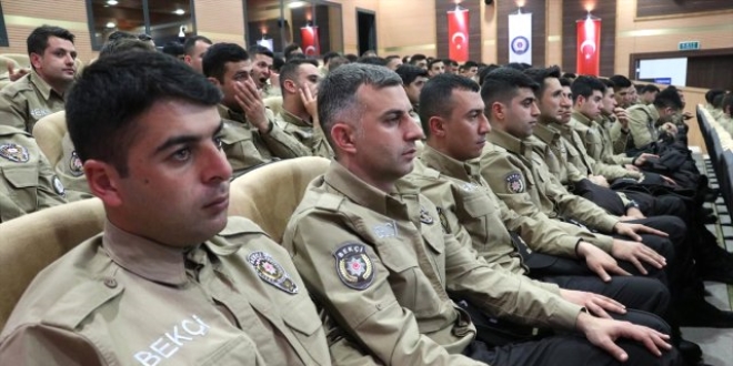 Elazığ'da, 111 bekçi göreve başladı