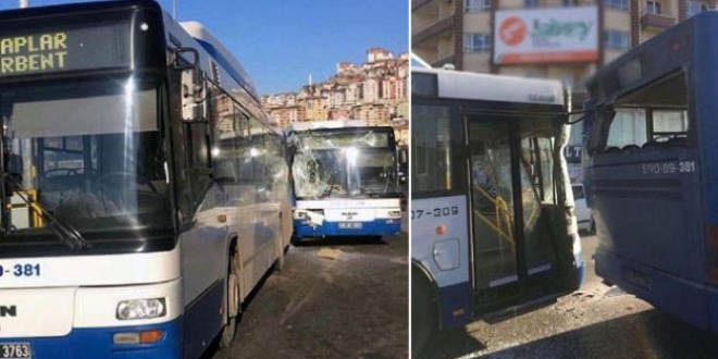 Ankara'da halk otobüsleri çarpıştı: 5 yaralı