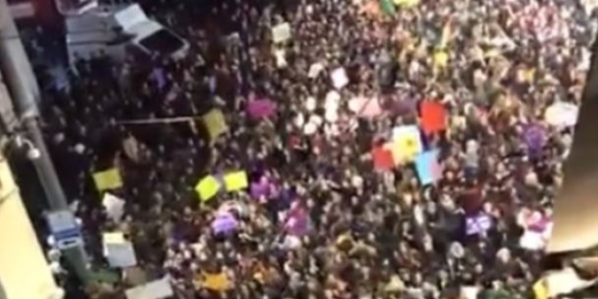 Taksim'de feministlerden ezana küstah saygısızlık!