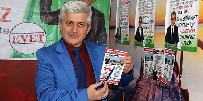 Muhtar adayının pes dedirten vaatleri