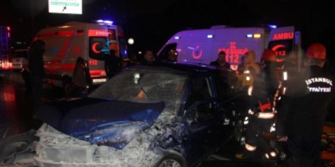 Avcılar'da trafik kazası: 1'i ağır, 6 yaralı