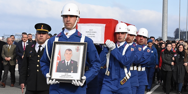 Şehit Astsubay Damcı son yolculuğuna uğurlandı