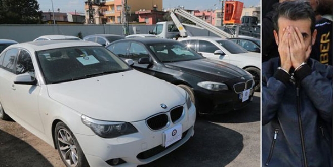 Günlük kazancı 400 bin TL'ydi! 21 lüks otomobile el konuldu!