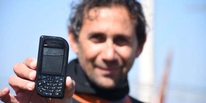 Denizden cep telefonu da çıktı, tekne motoru da